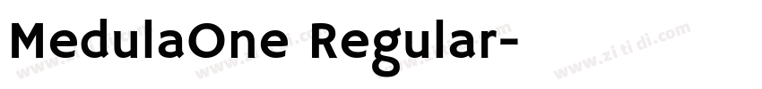 MedulaOne Regular字体转换